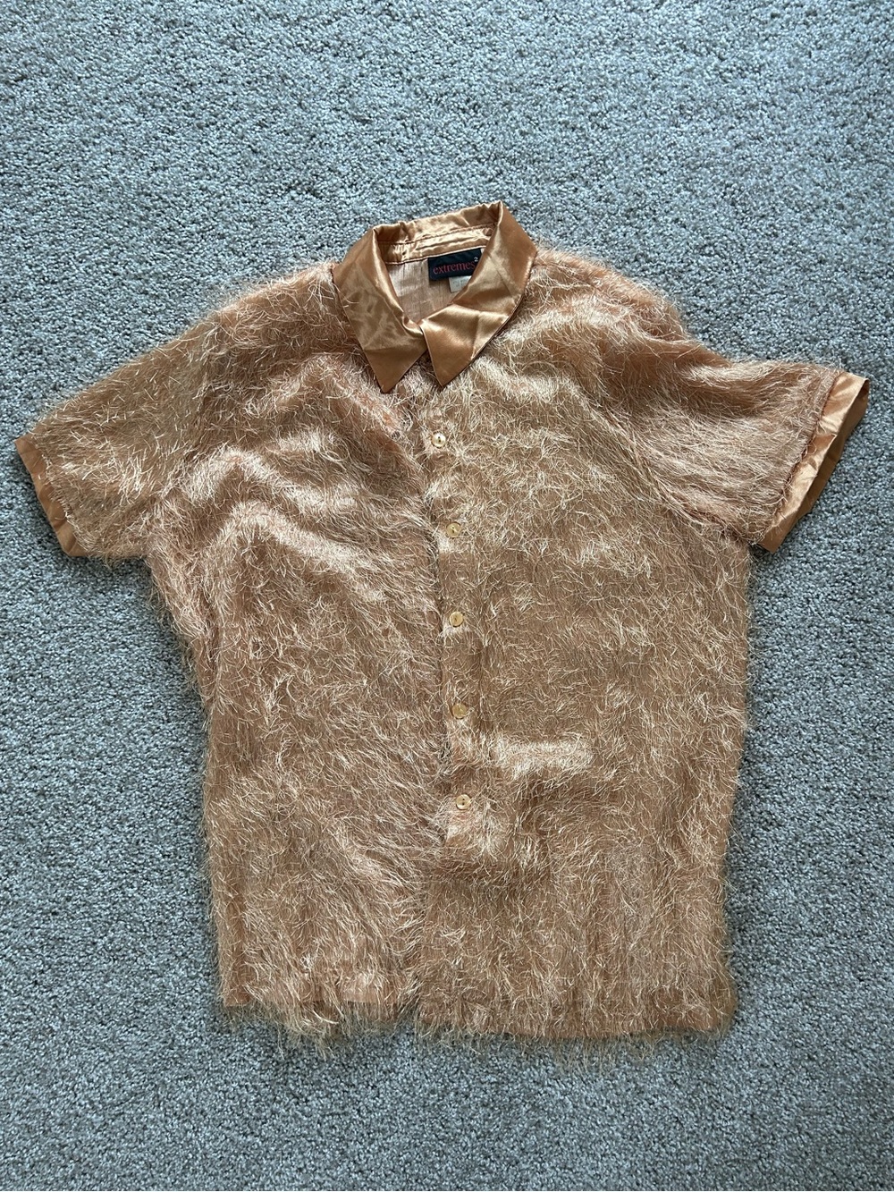 vintage fringey button up